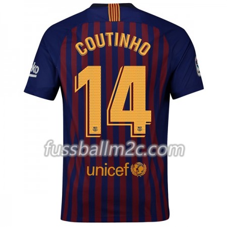 Fußballtrikots FC Barcelona Coutinho 14 Heim Trikotsatz 2018-2019